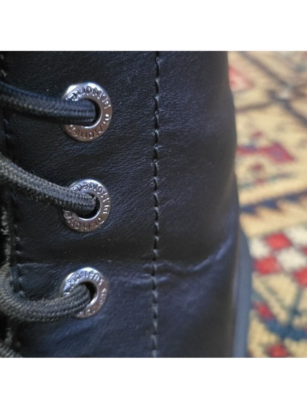 Doc Martens Luana 7 Eyelet Black Lace Up Boots AW004 US L 10 EUC - Picture 6 of 12